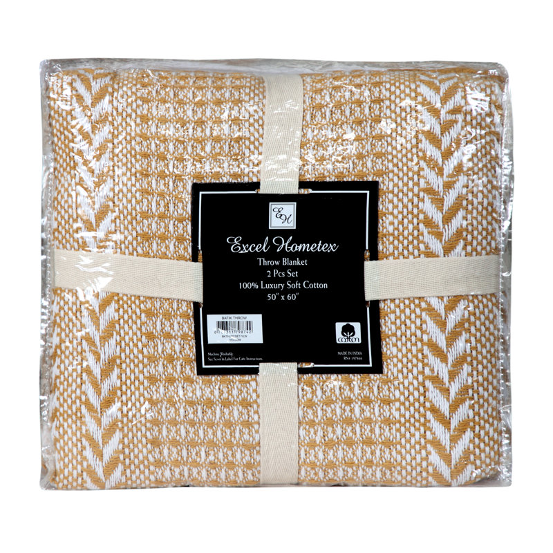 Excel Hometex Handmade Organic Throw Blanket & Reviews Wayfair